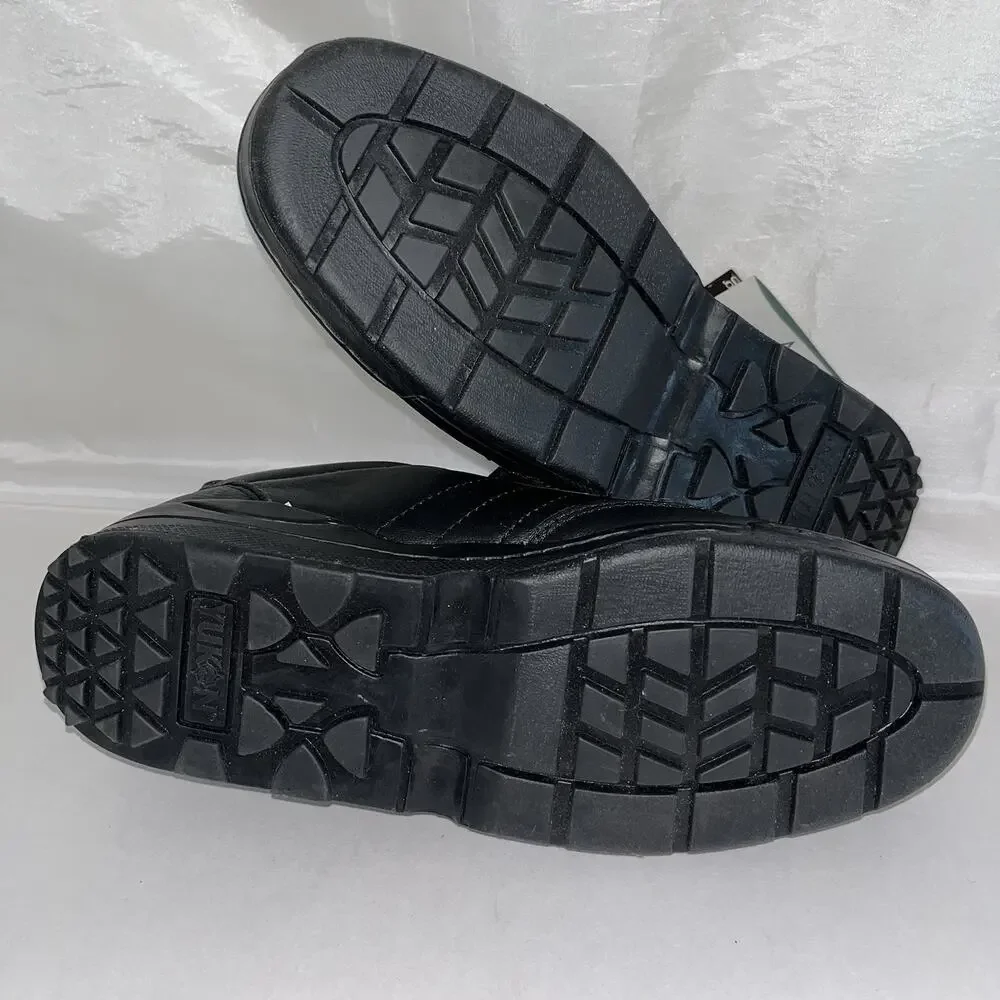 Yukon Journey Black Leather Adjustable Strap Walking Shoes Men’s 8.5